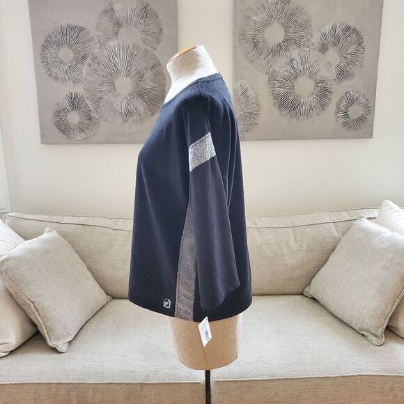 Josie Natori 3/4 Sleeve Crew Neck Active WearTop Sz Med - Picture 5 of 10